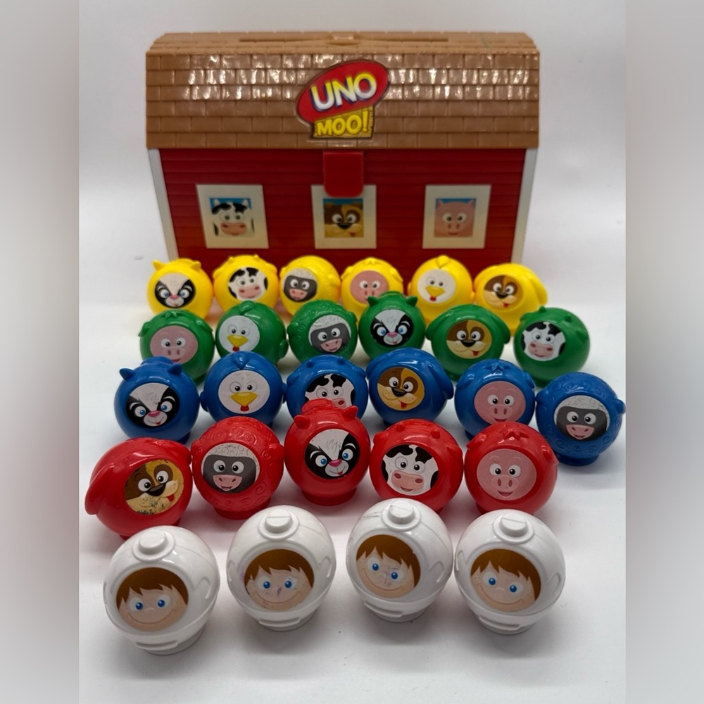 UNO MOO-2008 Farm Barn Preschool Incomplete Game REPLACEMENT PARTS ONLY
